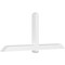Ekena Millwork Eugene Architectural Grade PVC Gable Bracket, 108"W x 45"H x 6"D x 6"F, 10/12 Pitch GBP108X45X0606EUG00 - alternate 1